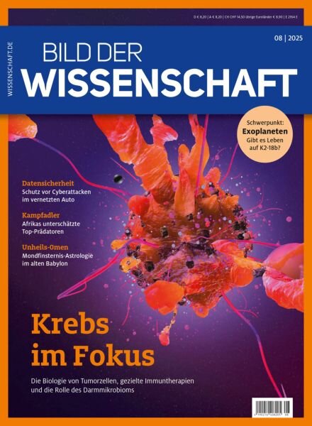 Bild der Wissenschaft – August 2025 Cover