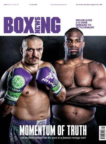 Boxing News – 17 July 2025 Cover