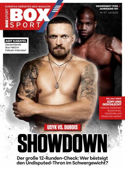 BoxSport – Juli 2025 Cover