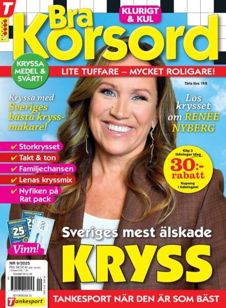 Bra Korsord – 9 Juli 2025 Cover