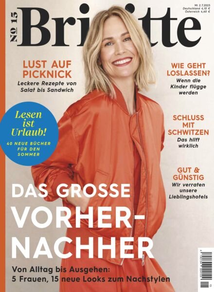 Brigitte Magazin – Nr 15 2025 Cover