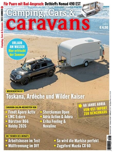 Camping Cars & Caravans – Juli 2025 Cover