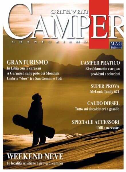 Caravan e Camper Granturismo – Gennaio 2011 Cover