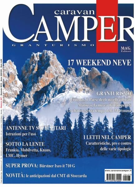 Caravan e Camper Granturismo – Gennaio 2012 Cover