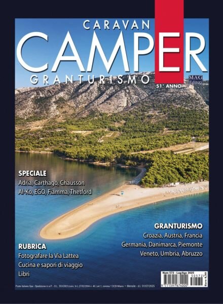 Caravan e Camper Granturismo – Luglio-Agosto 2025 Cover
