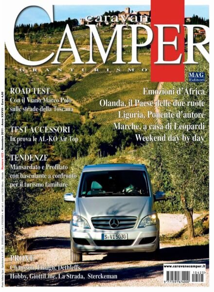 Caravan e Camper Granturismo – Novembre 2011 Cover