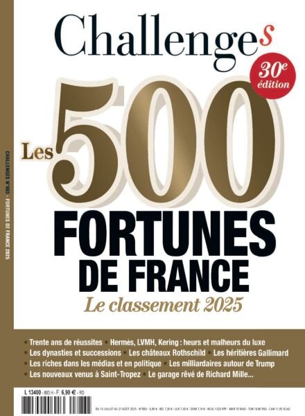 Challenges – 10 Juillet 2025 Cover