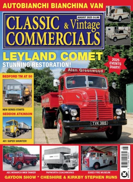 Classic & Vintage Commercials – August 2025 Cover