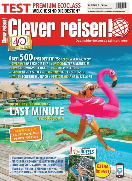 Clever reisen! – Juli 2025 Cover