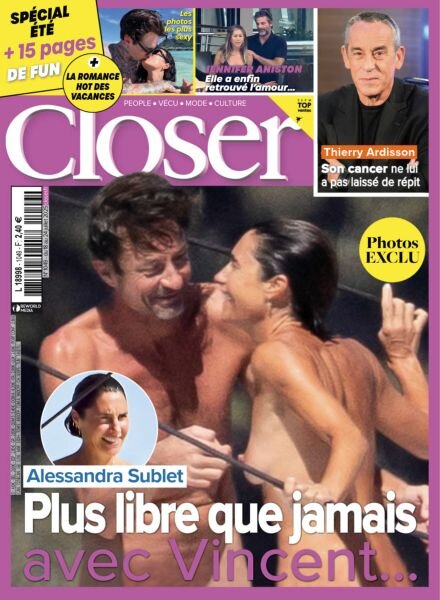 Closer France – 18 Juillet 2025 Cover