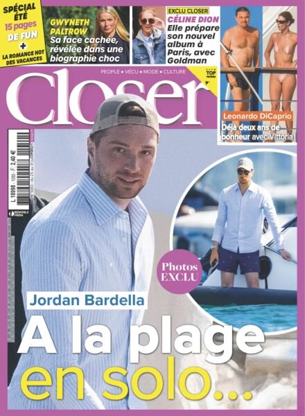 Closer France – 25 Juillet 2025 Cover