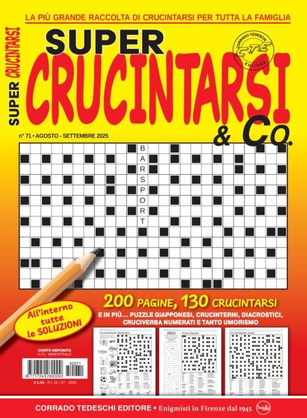 Crucintarsi Giganti – Agosto-Settembre 2025 Cover