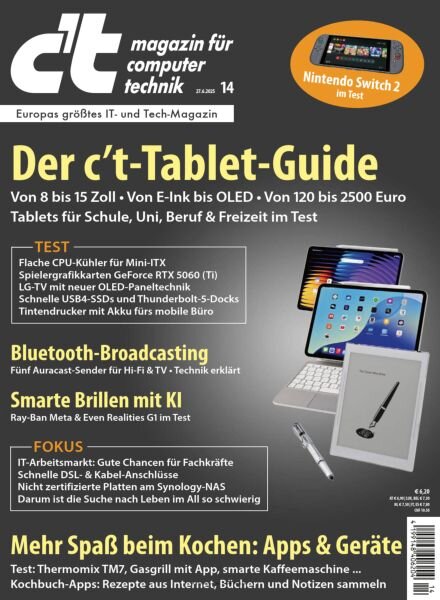 c’t Magazin – Juni 2025 Cover