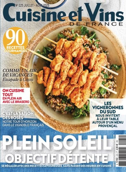 Cuisine et Vins de France – Juillet-Aout 2025 Cover