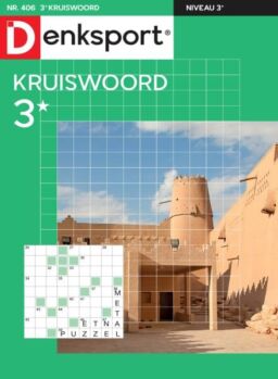 Denksport Kruiswoord 3 – 10 Juli 2025