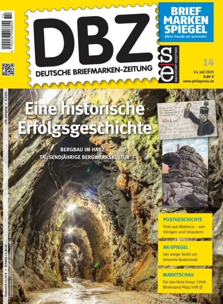 Deutsche Briefmarken-Zeitung – 14 Juli 2025 Cover
