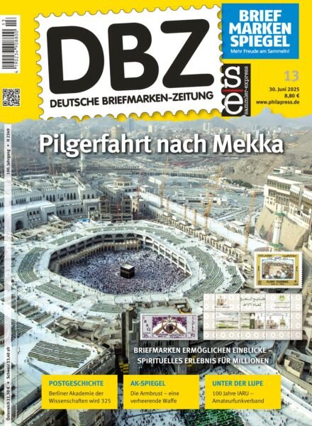 Deutsche Briefmarken-Zeitung – 30 Juni 2025 Cover
