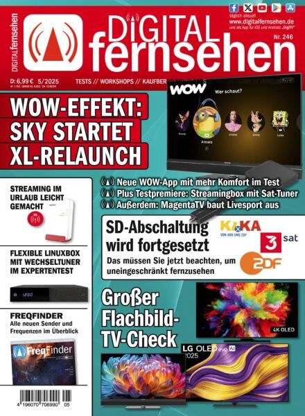 Digital Fernsehen – Ausgabe 5 2025 Cover