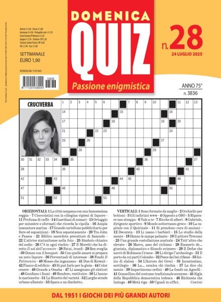 Domenica Quiz – 24 Luglio 2025 Cover