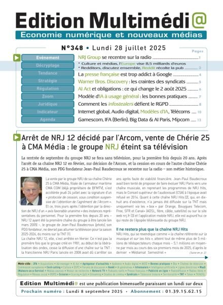 Edition Multimedia – 28 Juillet 2025 Cover