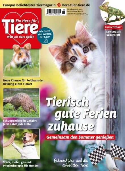Ein Herz fur Tiere – August 2025 Cover