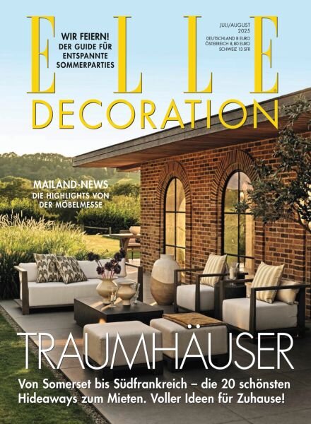Elle Decoration Germany – Juli-August 2025 Cover
