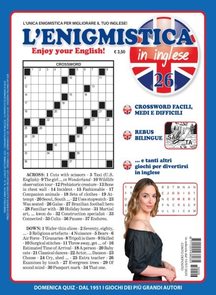 Enigmistica in inglese – Luglio-Settembre 2025 Cover