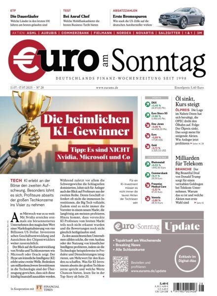 Euro am Sonntag – 11 Juli 2025 Cover