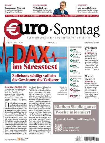 Euro am Sonntag – 25 Juli 2025 Cover