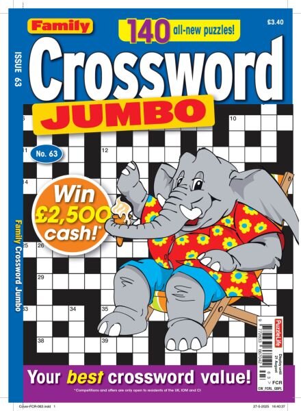 Family Crossword Jumbo – July 2025 Cover