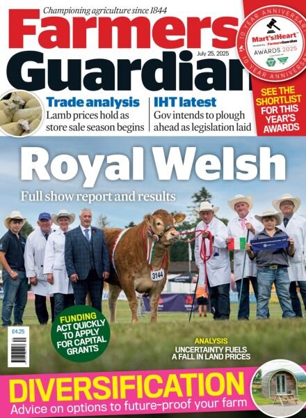 Farmers Guardian – 25 July 2025 Cover