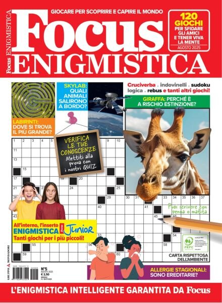 Focus Enigmistica N24 – Agosto 2025 Cover