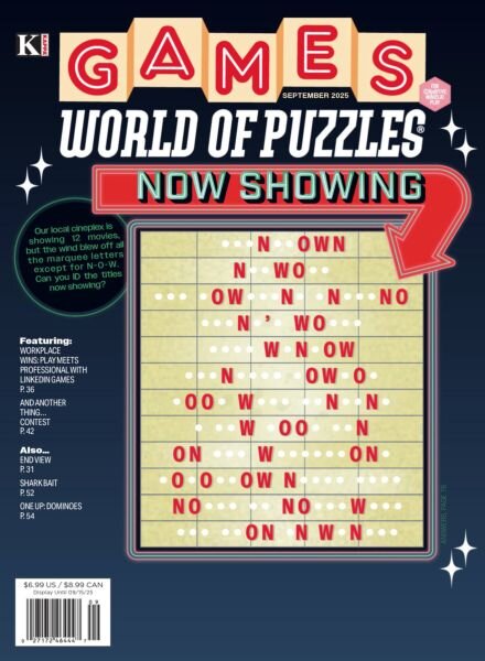 Games World of Puzzles – September 2025 Cover