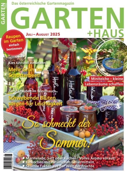 Garten+Haus – Juli-August 2025 Cover