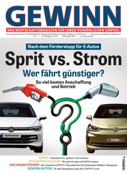 Gewinn – Juli 2025 Cover
