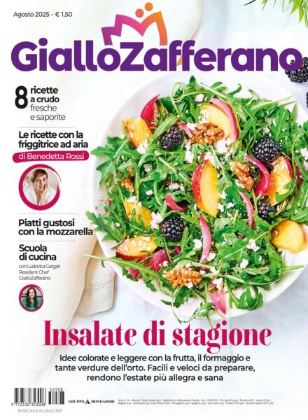 Giallo Zafferano – Agosto 2025 Cover