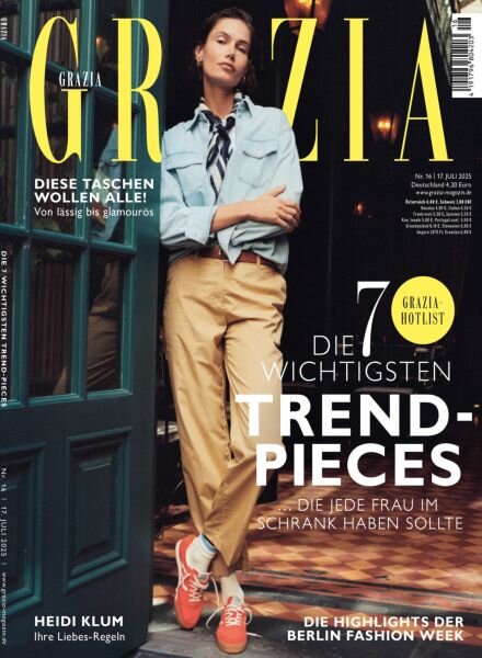 Grazia Germany – 17 Juli 2025 Cover