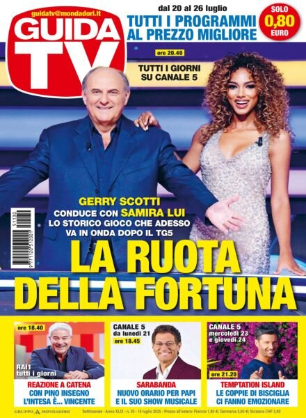 GuidaTV – 15 Luglio 2025 Cover