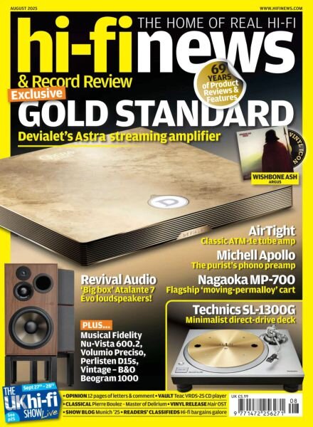Hi-Fi News – August 2025 Cover