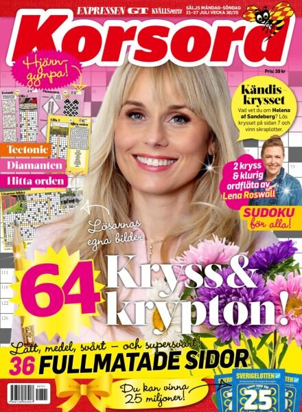 Korsord – 21 Juli 2025 Cover