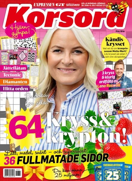Korsord – 30 Juni 2025 Cover