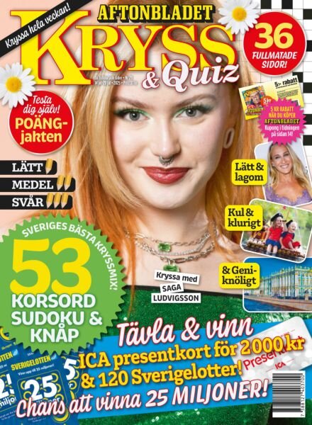 Kryss & Quiz – 14 Juli 2025 Cover