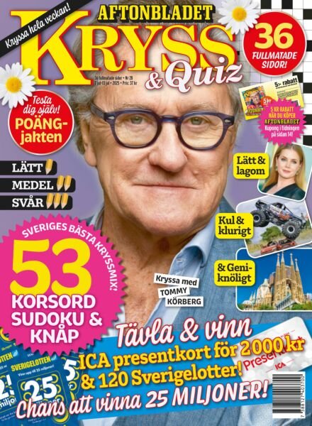 Kryss & Quiz – 7 Juli 2025 Cover