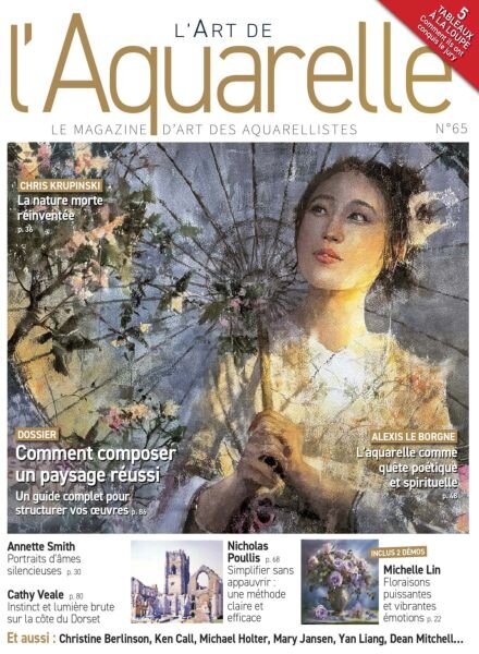 L’Art de l’Aquarelle – Juin-Aout 2025 Cover