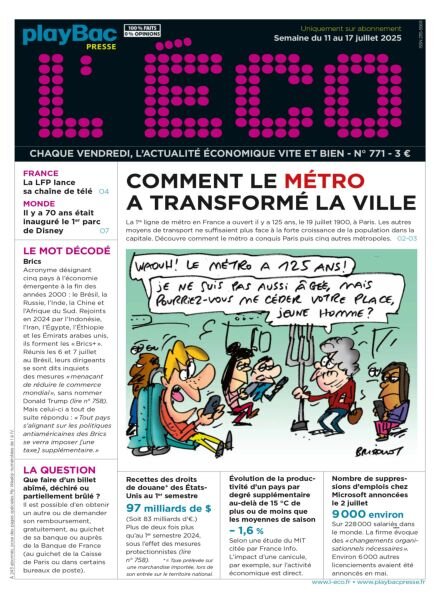 L’eCO – 11 Juillet 2025 Cover