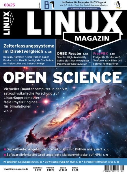 Linux-Magazin – August 2025 Cover