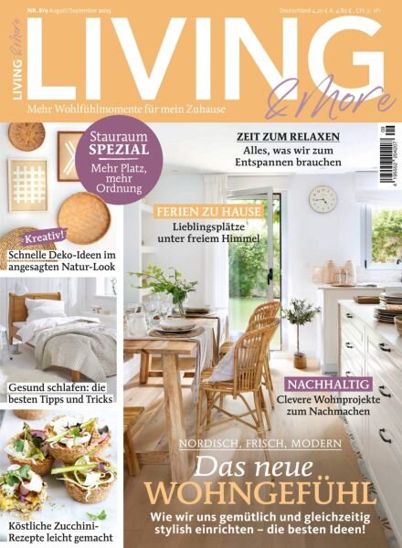 Living & More – August 2025 Cover