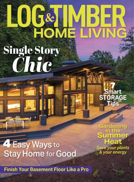 Log & Timber Home Living – August 2025 Cover