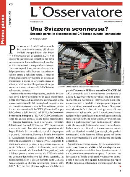 L’Osservatore – 28 Giugno 2025 Cover