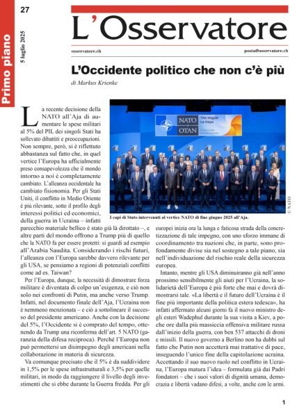 L’Osservatore – 5 Luglio 2025 Cover